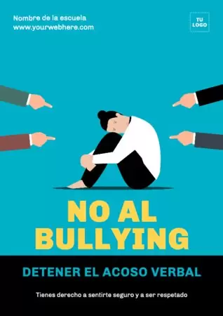 Edita un cartel anti bullying