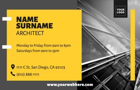 Edit a poster for architecture services