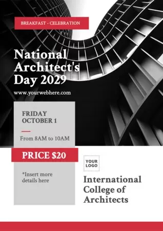 Edit a poster for architecture services