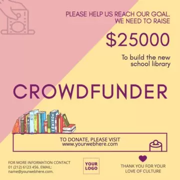 Bearbeite eine Crowdfunding Vorlage
