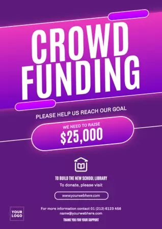 Bearbeite eine Crowdfunding Vorlage