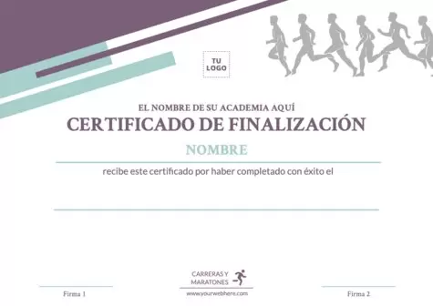 Edita un diploma deportivo