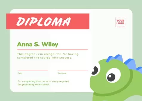 Edita un diploma per nens