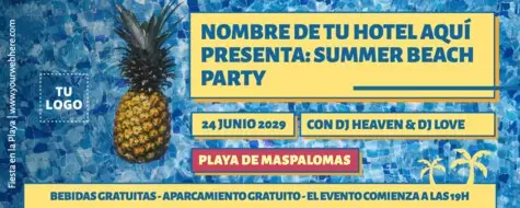 Edita un anuncio de Fiesta en la Playa