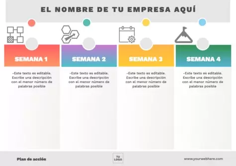 Edita una plantilla plan de acción