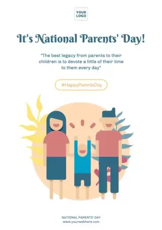 Edit a Parents' Day poster