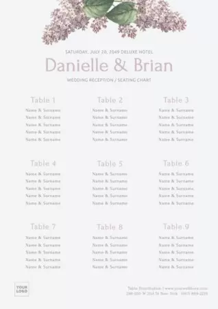 Edit a seating chart template