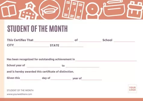 Modifier un design de l'élève du mois