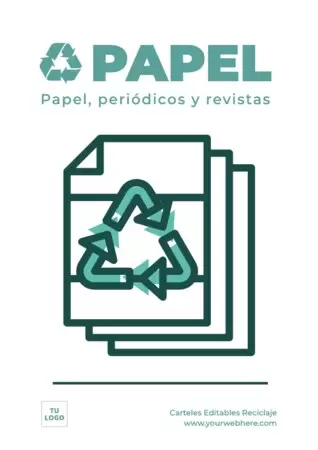 Editar un cartel de Reciclaje