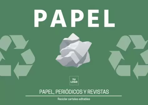 Editar un cartel de Reciclaje