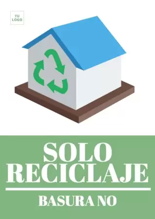 Editar un cartel de Reciclaje