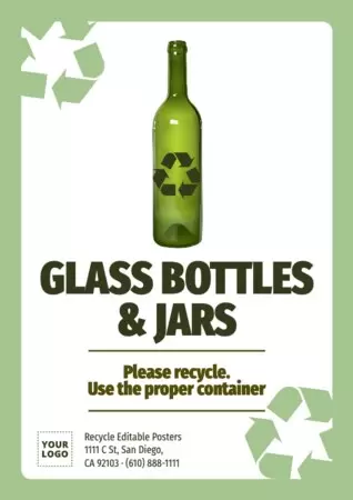 Bearbeite ein Recycling Poster