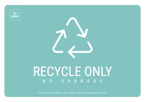 Editar un cartel de Reciclaje