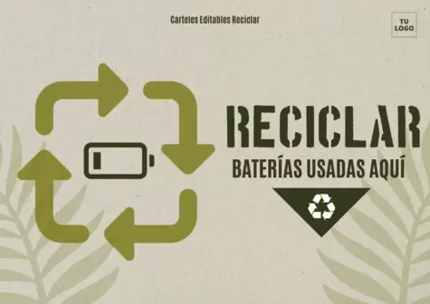 Editar un cartel de Reciclaje