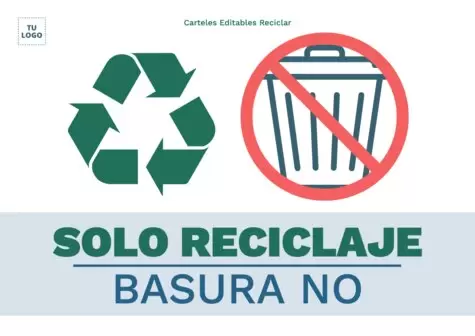 Editar un cartel de Reciclaje