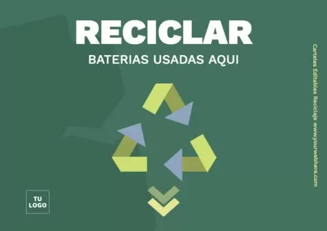 Editar un cartel de Reciclaje