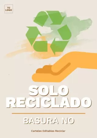 Editar un cartel de Reciclaje