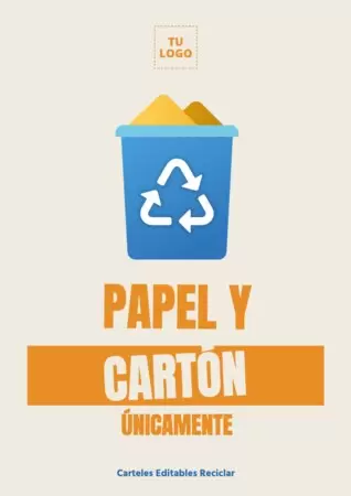 Editar un cartel de Reciclaje