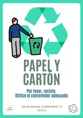 Editar un cartel de Reciclaje
