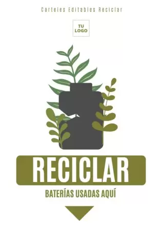 Editar un cartel de Reciclaje