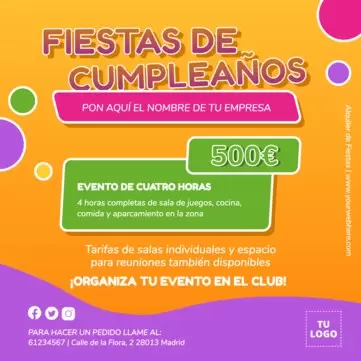 Edita un flyer de Pintar Caras