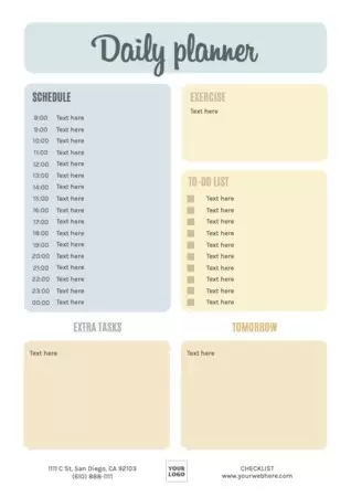 Modifica un planner giornaliero