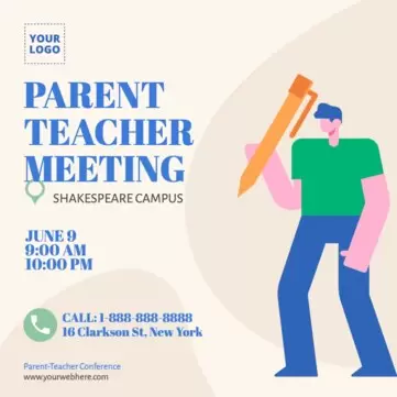 Modifier un prospectus de réunion parents-prof