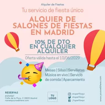 Edita un flyer de Pintar Caras