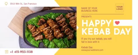 Editar um modelo do Dia do Kebab