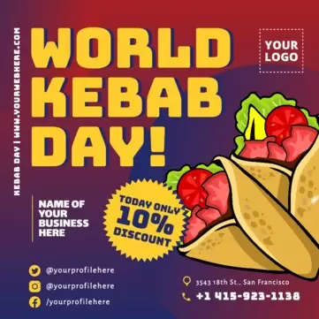 Editar um modelo do Dia do Kebab