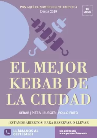 Edita una plantilla del Día del Kebab