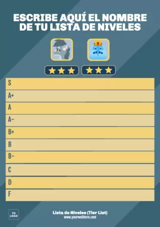 Edita una Tier List personalizada