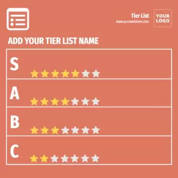 Modifier un modèle vierge de Tier List