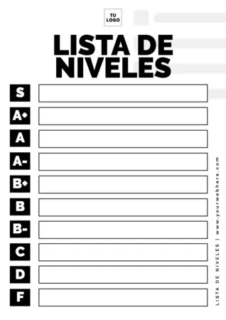 Edita una Tier List personalizada