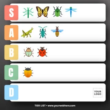 Modifier un modèle vierge de Tier List