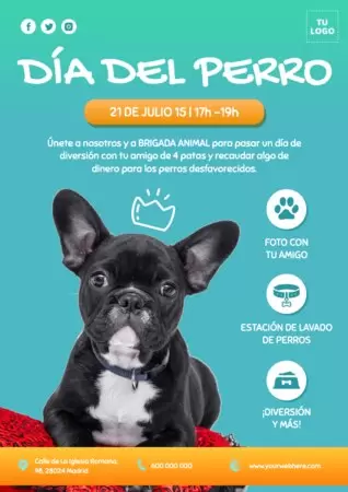 Edita un banner del Día de los Perros