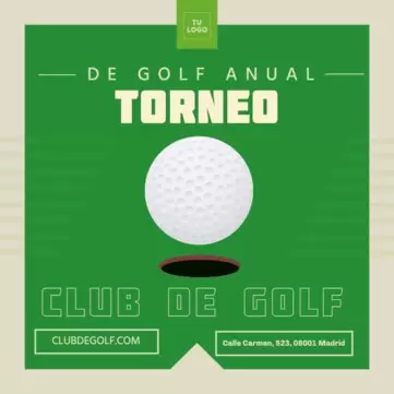 Edita un diseño sobre golf