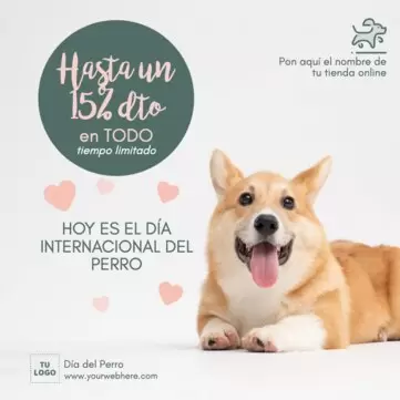 Edita un banner del Día de los Perros