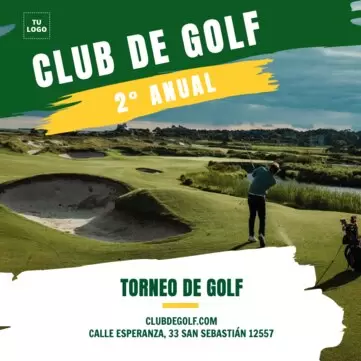 Edita un diseño sobre golf