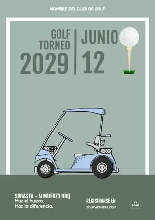 Edita un diseño sobre golf