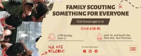 Edytuj plakat rekrutacyjny Skauta