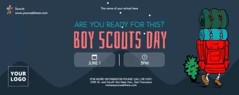 Edytuj plakat rekrutacyjny Skauta