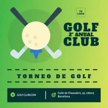 Edita un diseño sobre golf