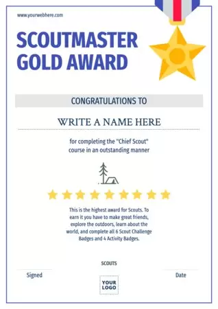 Edytuj plakat rekrutacyjny Skauta