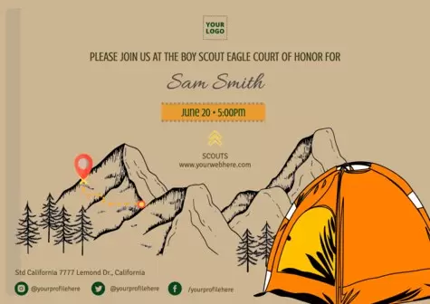 Modifier une affiche de recrutement Scout