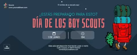 Edita un folleto para grupos Scout