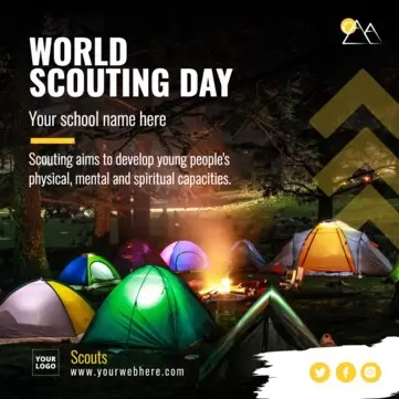 Modifica un poster di reclutamento scout