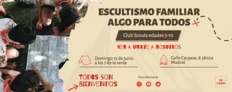 Edita un folleto para grupos Scout
