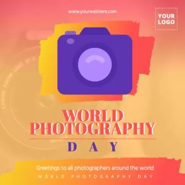 Edit a flyer for Photography National Day