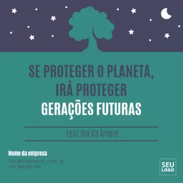 Edite um design do Dia Mundial da Árvore 